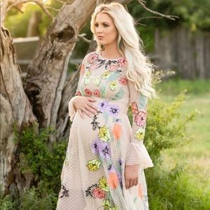 ASOS flower embroidered dress